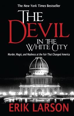 Hardcover edition of "The Devil in the White City" by Thorndike Press, showing the book's front cover with title and design details.
