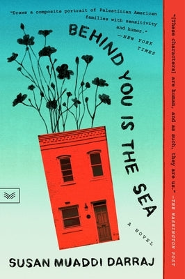 Paperback edition of "Behind You Is the Sea" by Harpervia, showing the book cover with ocean-themed artwork.