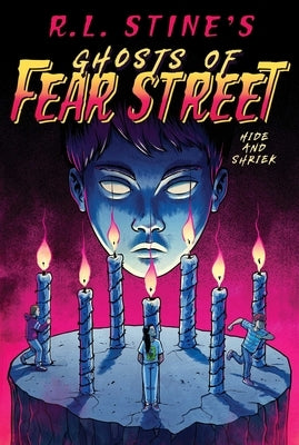 Paperback of "Hide and Shriek" by Aladdin Paperbacks featuring spooky cover art and ghostly illustrations.