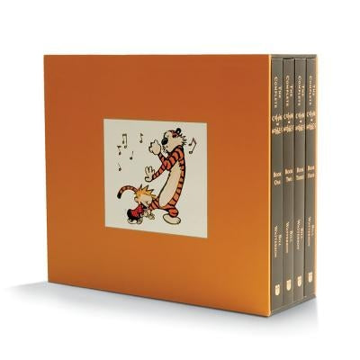 Paperback of The Complete Calvin and Hobbes comic book by Andrews McMeel Publishing, featuring colorful Calvin and Hobbes characters.