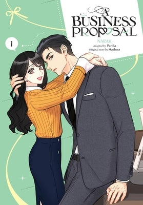 Paperback copy of "A Business Proposal, Vol. 1" by Ize Press showing the front cover with title and design elements.