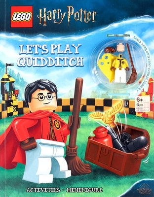 Paperback Lego Harry Potter: Let's Play Quidditch! book with colorful cover, featuring Harry Potter minifigure and magical Quidditch scene.