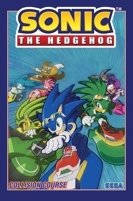 Paperback of Sonic the Hedgehog Vol. 19: Collision Course published by IDW Publishing, showing the colorful cover art.