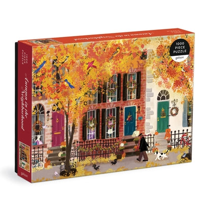 Autumn in the Neighborhood 1000 Piece Puzzle Other Galison