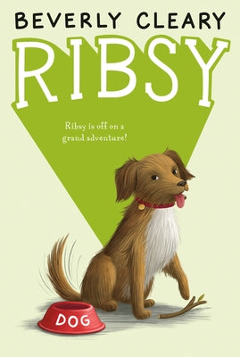 Paperback copy of Ribsy by HarperCollins, featuring the dog character on the cover in a colorful illustration.