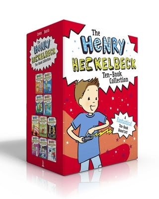 Little Simon Henry Heckelbeck ten-book collection boxed set featuring paperback books with colorful covers and whimsical illustrations.