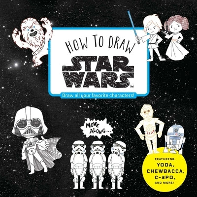 Paperback "How to Draw Star Wars" art book by Viz Media featuring cover art and illustrations from the popular franchise.