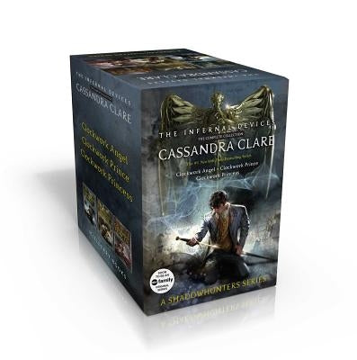 Complete boxed set of The Infernal Devices by Margaret K. McElderry Books, includes paperback editions of Clockwork Angel, Prince, and Princess.