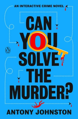 Paperback of Can You Solve the Murder? interactive crime novel by Penguin Books, featuring a mystery-themed cover with intriguing artwork.