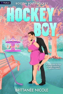 Paperback of Hockey Boy: A Hockey Romance by Podium Publishing, featuring a cover image with hockey-themed design.