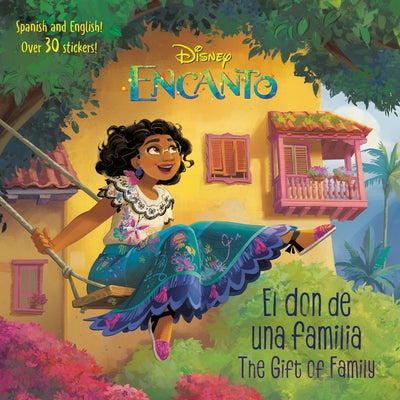 Paperback of The Gift of Family Disney Encanto book by Random House Disney, featuring colorful cover art with characters from the film.