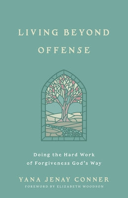 Paperback book titled "Living Beyond Offense" by Harvest House Publishers, featuring a cover with calming design and title text.