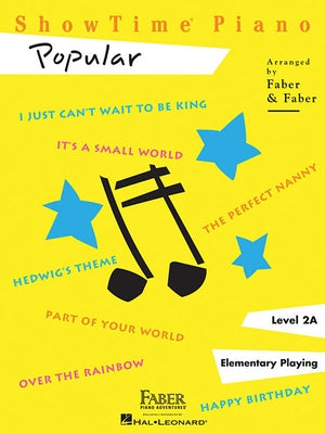 Showtime Piano Popular - Level 2a Paperback Faber Piano Adventures
