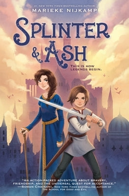 Paperback copy of "Splinter & Ash" by Greenwillow Books, showing the front cover with artwork and title.