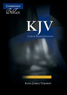 Large print KJV Bible by Cambridge University Press with readable text and classic leather-bound cover.