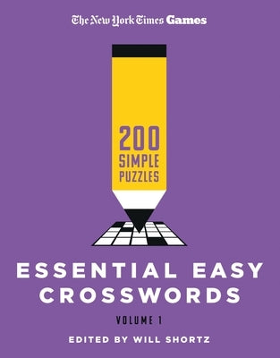Paperback of New York Times Games Essential Easy Crosswords Volume 1 with 200 simple puzzles by St. Martin's Griffin, featuring puzzle pages.