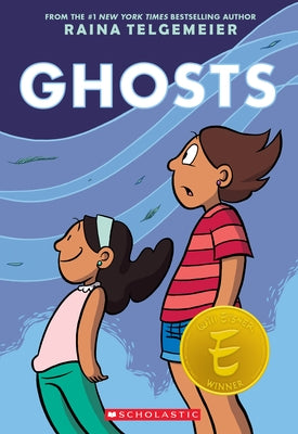 Paperback graphic novel titled Ghosts by Graphix, featuring illustrated cover with spooky ghost imagery.