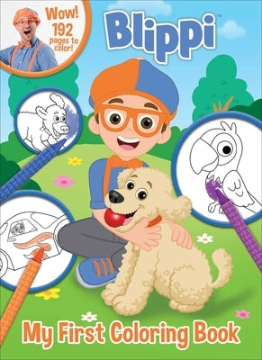 Paperback Blippi: My First Coloring Book by Studio Fun International, featuring colorful illustrations of Blippi for young children.