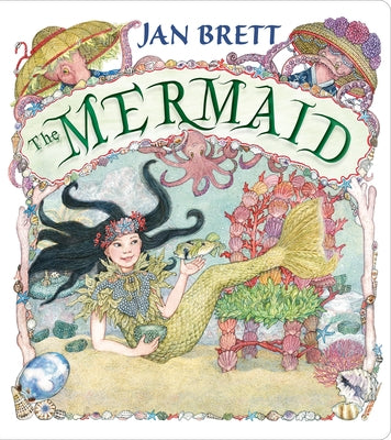 Colorful board book titled "The Mermaid" by G.P. Putnam's Sons Books for Young Readers, featuring underwater scenes and a mermaid illustration.