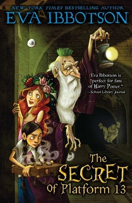 Paperback of The Secret of Platform 13 by Viking Books for Young Readers with a colorful book cover featuring whimsical illustrations.