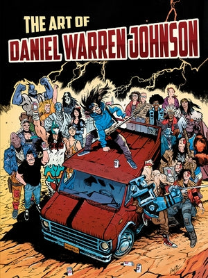 Paperback copy of "The Art of Daniel Warren Johnson" art book by Flesk Publications, featuring cover artwork and pages.