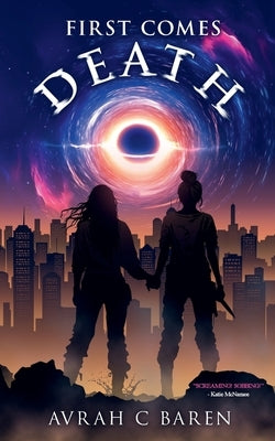 Paperback copy of "First Comes Death" by Chaos Monster Publishing LLC, featuring dark, moody cover art.