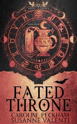 Paperback of Zodiac Academy 6: Fated Throne by King's Hollow, featuring the book's cover with fantasy artwork.