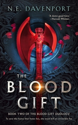 Paperback of The Blood Gift by Harper Voyager, showing the book cover with dark, atmospheric artwork and title text.