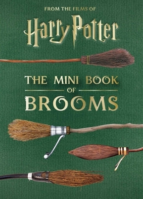 Paperback of Harry Potter: The Mini Book of Brooms by Insight Editions, featuring illustrations of magical broomsticks.