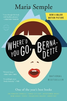 Paperback of "Where'd You Go, Bernadette" by Back Bay Books featuring the book cover with title and author text.