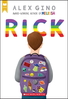 Paperback "Rick" by Scholastic Inc. featuring a colorful cover illustration of a character named Rick.