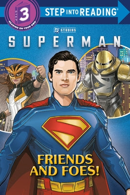 Superman: Friends and Foes! paperback book by Random House Books for Young Readers featuring Superman and his allies and enemies on the cover.