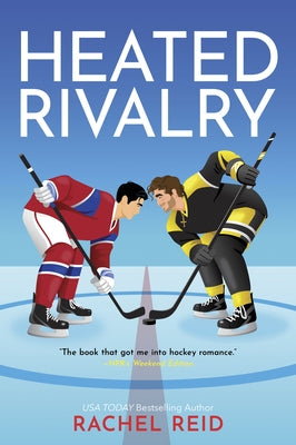 Heated Rivalry paperback novel by Carina Press, featuring a cover with fiery colors and a romantic rivalry scene.