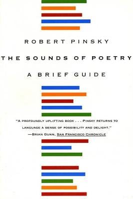 Paperback copy of The Sounds of Poetry: A Brief Guide by Farrar, Straus and Giroux, featuring a book cover with poetic imagery.