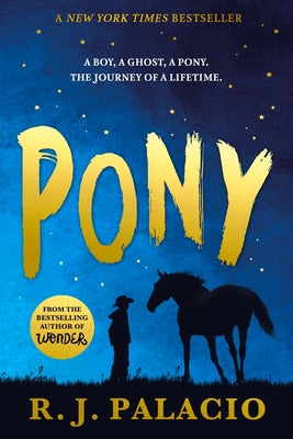 Paperback copy of the book "Pony" by Alfred A. Knopf Books for Young Readers, featuring a colorful cover illustration.