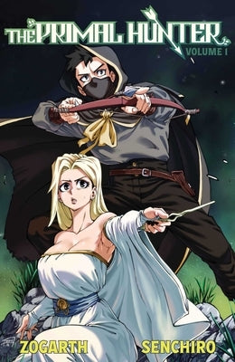Paperback of The Primal Hunter light novel Volume 1 by Vault Books, featuring cover art with fantasy-themed illustration