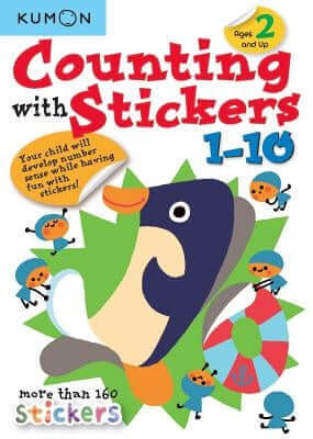 Kumon Counting with Stickers 1-10 Paperback Kumon Publishing North America