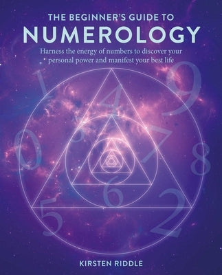 Paperback book titled "The Beginner's Guide to Numerology" by Cico, featuring a cover with numerology symbols and vibrant colors.