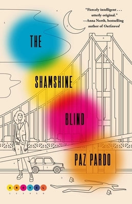 Paperback of The Shamshine Blind by Atria Books, showing the book cover with artistic design and title text.