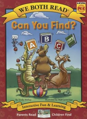 Paperback ABC book titled "We Both Read-Can You Find?" by Treasure Bay, featuring colorful illustrations for young readers.
