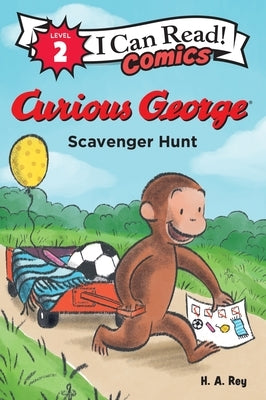 Paperback of Curious George: Scavenger Hunt by Clarion Books showing the cover with Curious George and colorful illustrations.