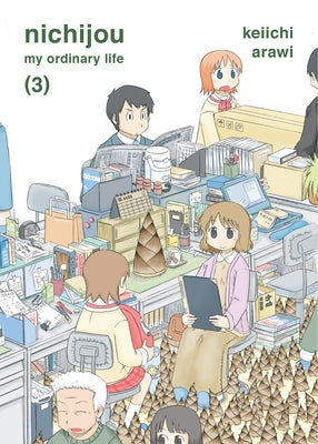 Paperback copy of Nichijou 3 manga by Vertical Comics featuring colorful cover art and Japanese text.