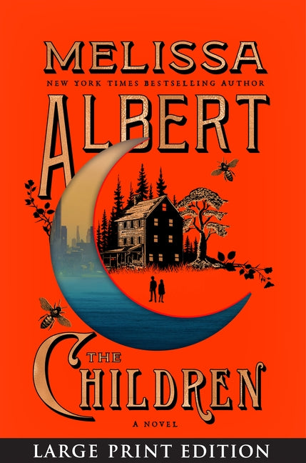 Cover of "The Children" paperback novel by William Morrow Large Print, featuring a mysterious scene with children and a dark sky.