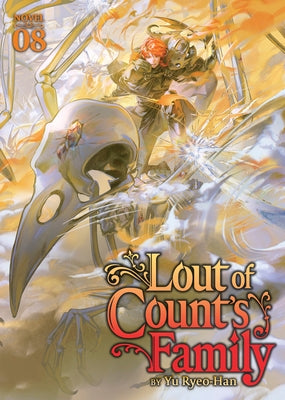 Paperback of "Lout of Count's Family" Volume 8 by Seven Seas, featuring the book cover with colorful character illustrations.