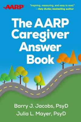 Paperback AARP Caregiver Answer Book by Guilford Publications, featuring practical guidance for caregivers, shown in the image.