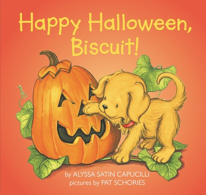 Paperback of "Happy Halloween, Biscuit!" by HarperCollins featuring Biscuit the dog in a festive Halloween scene.