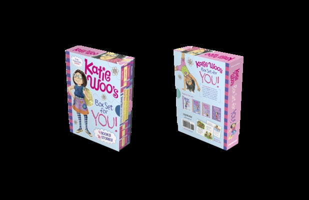 Four paperback Katie Woo's Box Set for You! books by Picture Window Books, featuring colorful covers and illustrations.