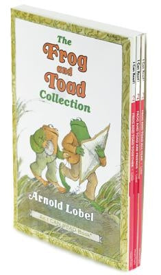 Boxed set of three "Frog and Toad" books from HarperCollins, featuring colorful cover illustrations of the classic animal friendship series.