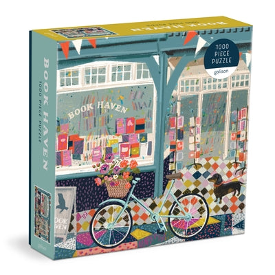 Book Haven 1000 Piece Puzzle in Square Box Board Games Galison