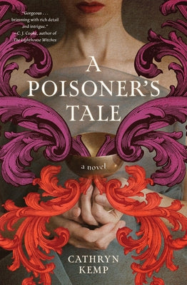 Paperback of A Poisoner's Tale novel by Union Square & Co., featuring cover art depicting Giulia Tofana, the Aqua Tofana poisoner of Rome.